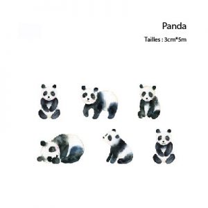 Masking Tape Adorables animaux - Panda