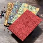 Carnet artisanal couverture en tissu amovible | Fleurs vintage