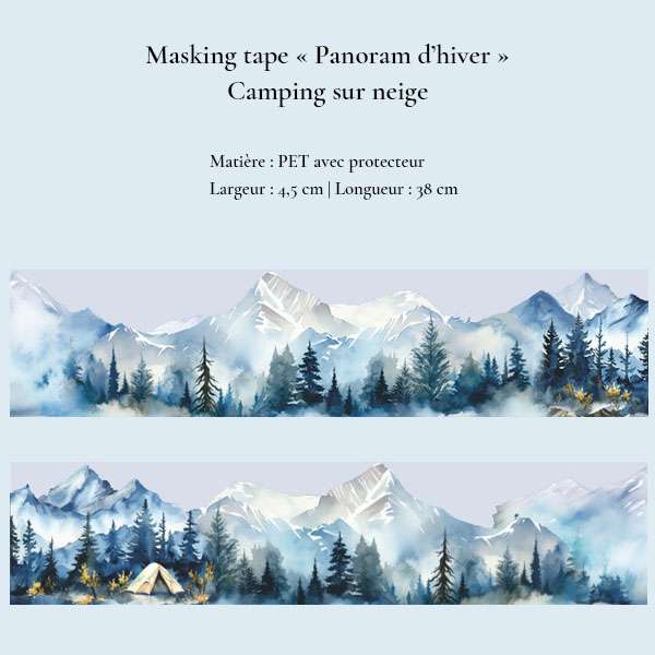Masking tape Panorama d'hiver – Image 8