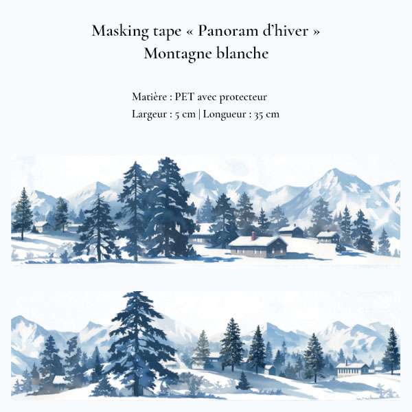 Masking tape Panorama d'hiver – Image 7