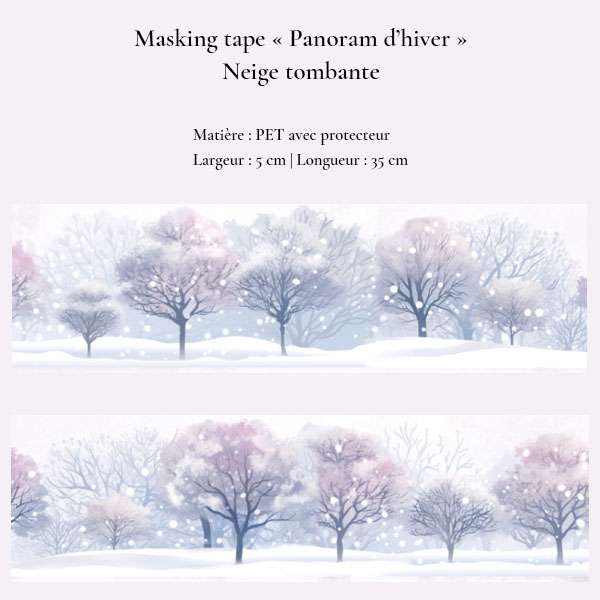 Masking tape Panorama d'hiver – Image 5