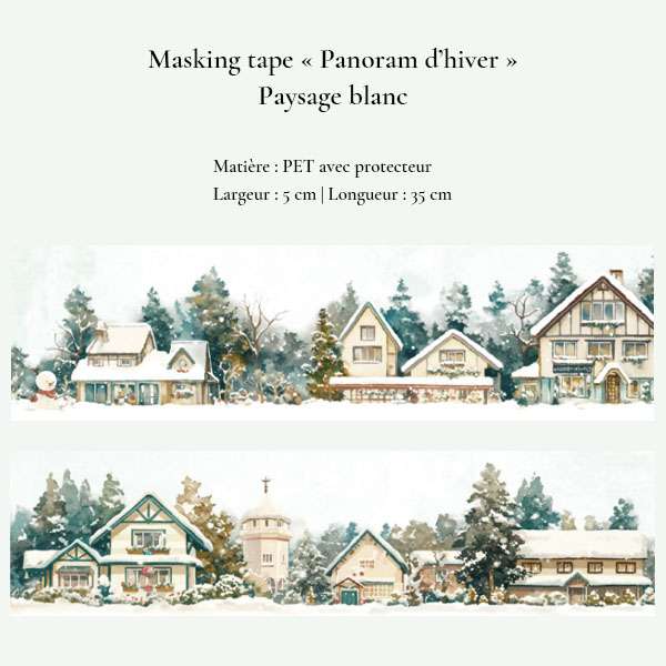 Masking tape Panorama d'hiver – Image 6