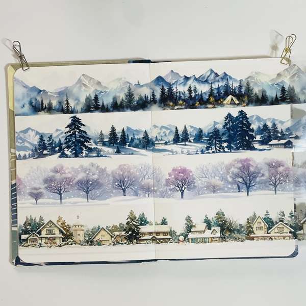 Masking tape Panorama d'hiver