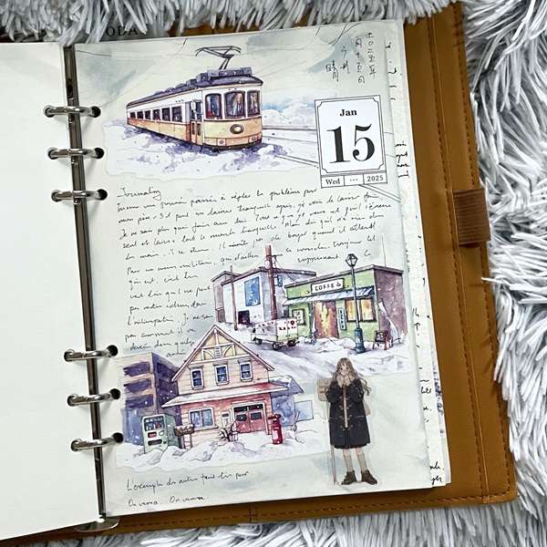 Masking Tape Village sous la neige