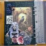 Stickers PET fleurs dark academia pour journaling