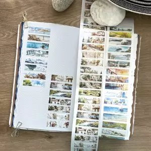 aperçu des masking tapes washi "storyboard vacances"