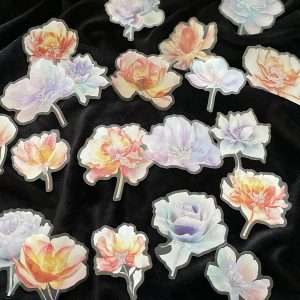 Stickers PET | Fleurs de lumière