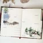 bullet journal hebdomadaire sur le thème d'hiver