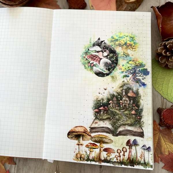 mise en page daily journal sur le thème de la magie