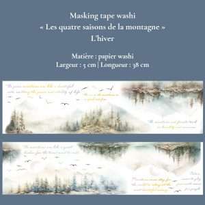 Masking Tape washi | Les quatre saisons de la montagne - L'hiver