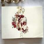 Mise en page de journal créatif avec masking tape washi Ambiance de Noël, illustration festive et décoration hivernale