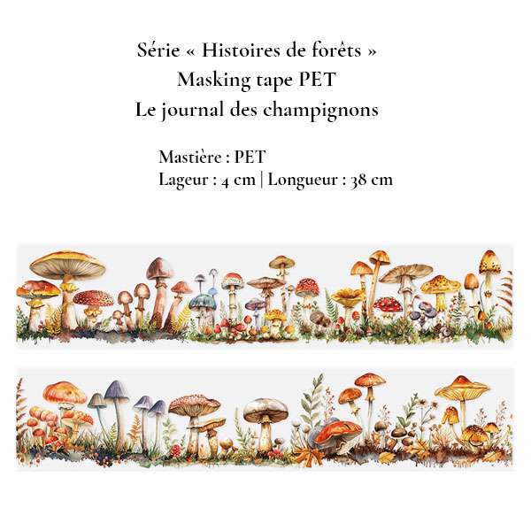 Série « Histoires de forêts » | Masking tapes et stickers PET illustrés – Image 8