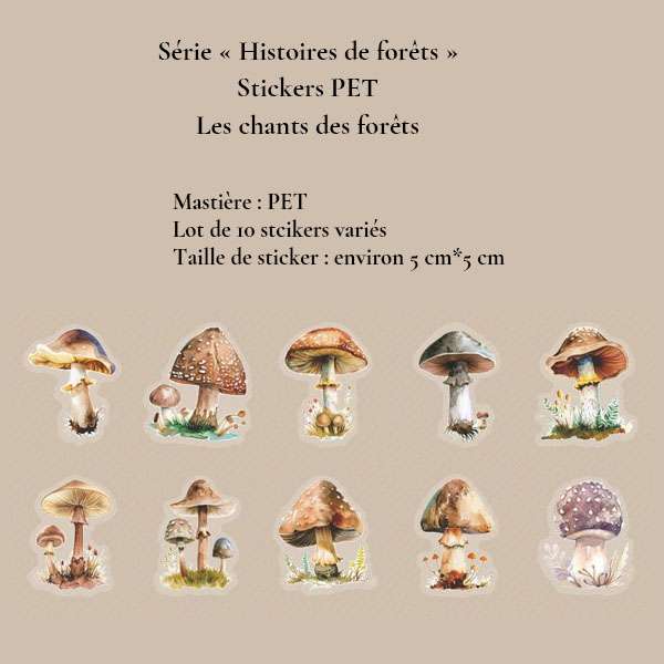 Série « Histoires de forêts » | Masking tapes et stickers PET illustrés – Image 11