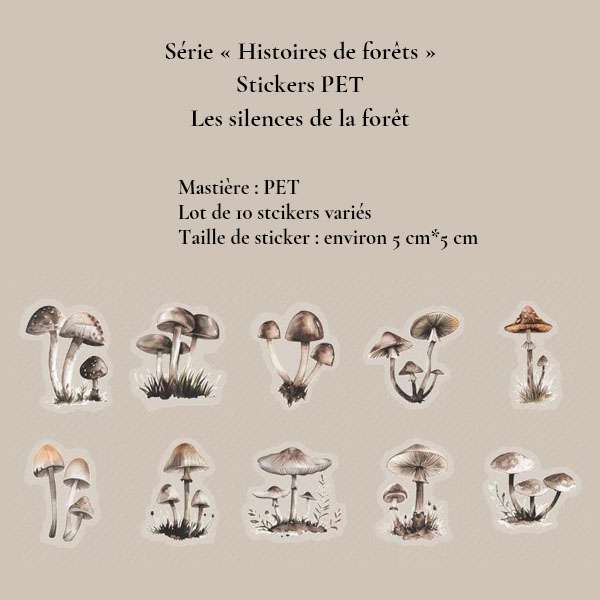 Série « Histoires de forêts » | Masking tapes et stickers PET illustrés – Image 12