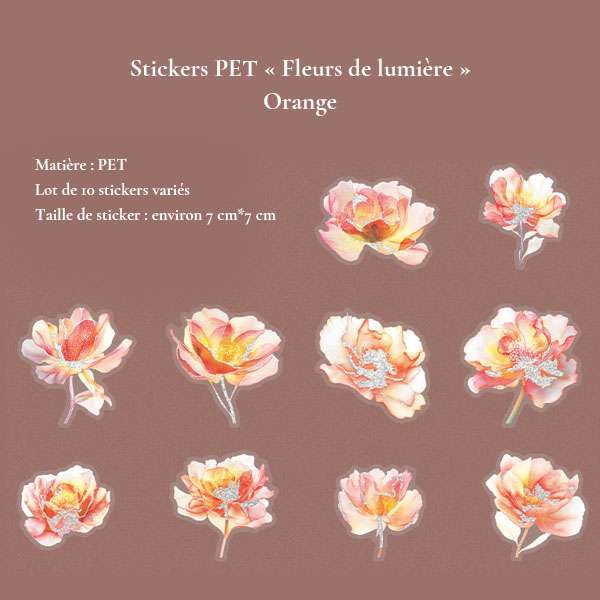 Stickers PET | Fleurs de lumière – Image 6