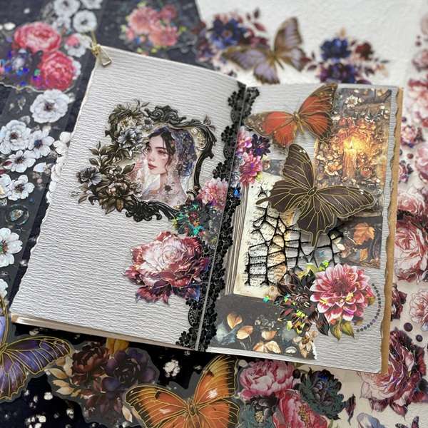 journaling dark gothique de la collection obscur et mystérieux