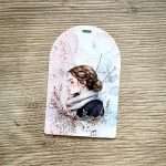 Exemple de sticker PET Les heures silencieuses utilisé en collage artistique