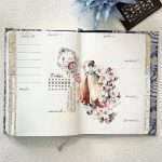 Décoration planner avec masking tape PET floral asiatique Le rituel du printemps, grande illustration féminine et fleurs.