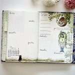 mise en page de bullet journal hebdomadaire printemps