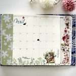 bullet journal décoration printemps masking tape cabane fleur