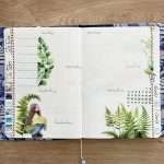 mise en page bullet journal weekly verdoyant